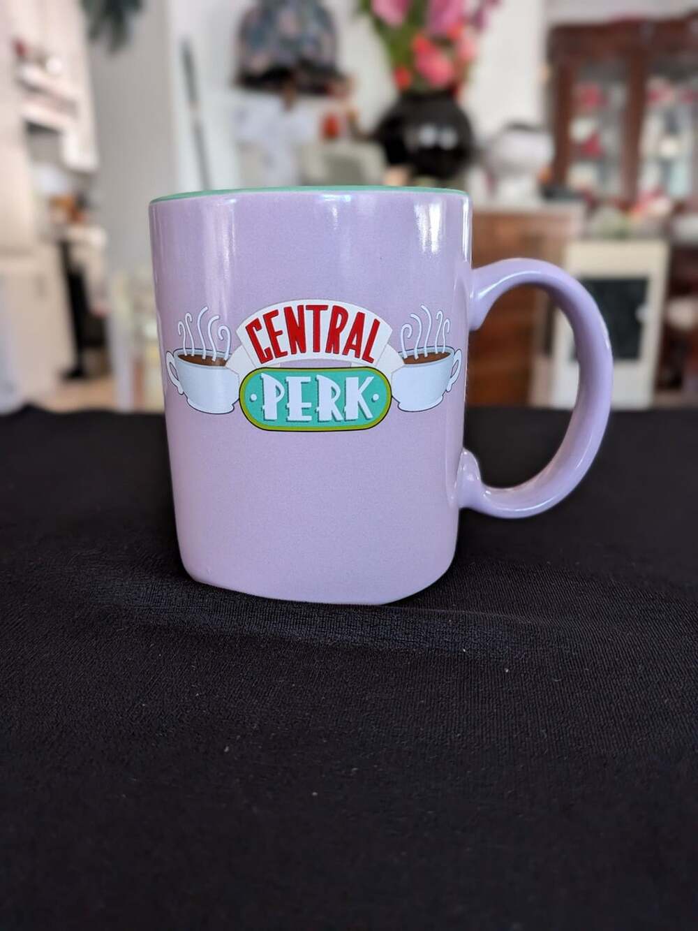 zak! Friends Central Perk Ceramic Coffee Mug 11.5 oz Purple Green